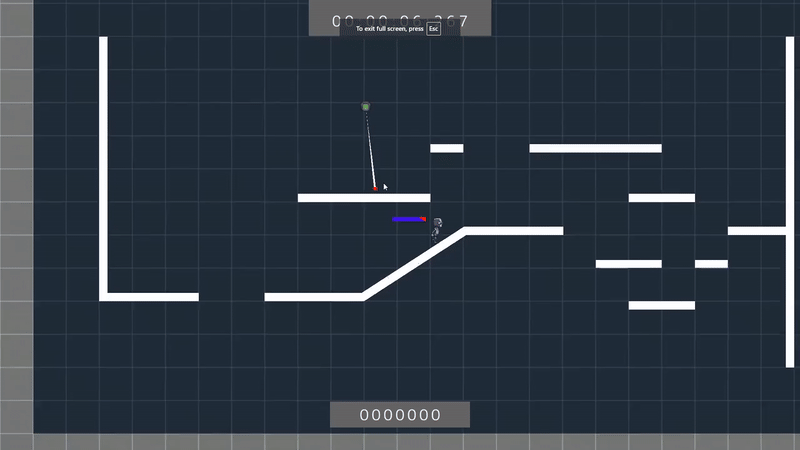 Player character deflecting bullets in Deflecto gameplay.