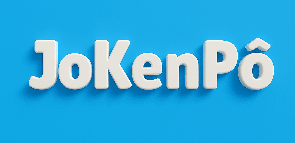 Match setup screen for JoKenPô showing player avatars and choices.